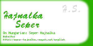 hajnalka seper business card